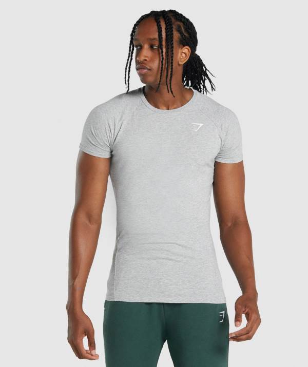 Panske Tricka Gymshark Critical 2.0 Svetlo Siva | NO7541869
